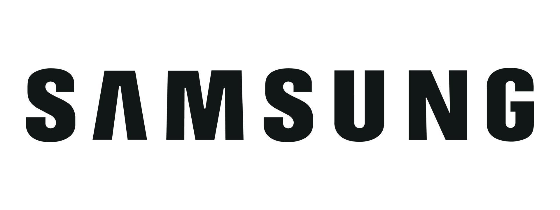 samsung logo on transparent background free vector